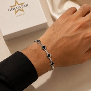 دستبند فول نگین ونکلیف